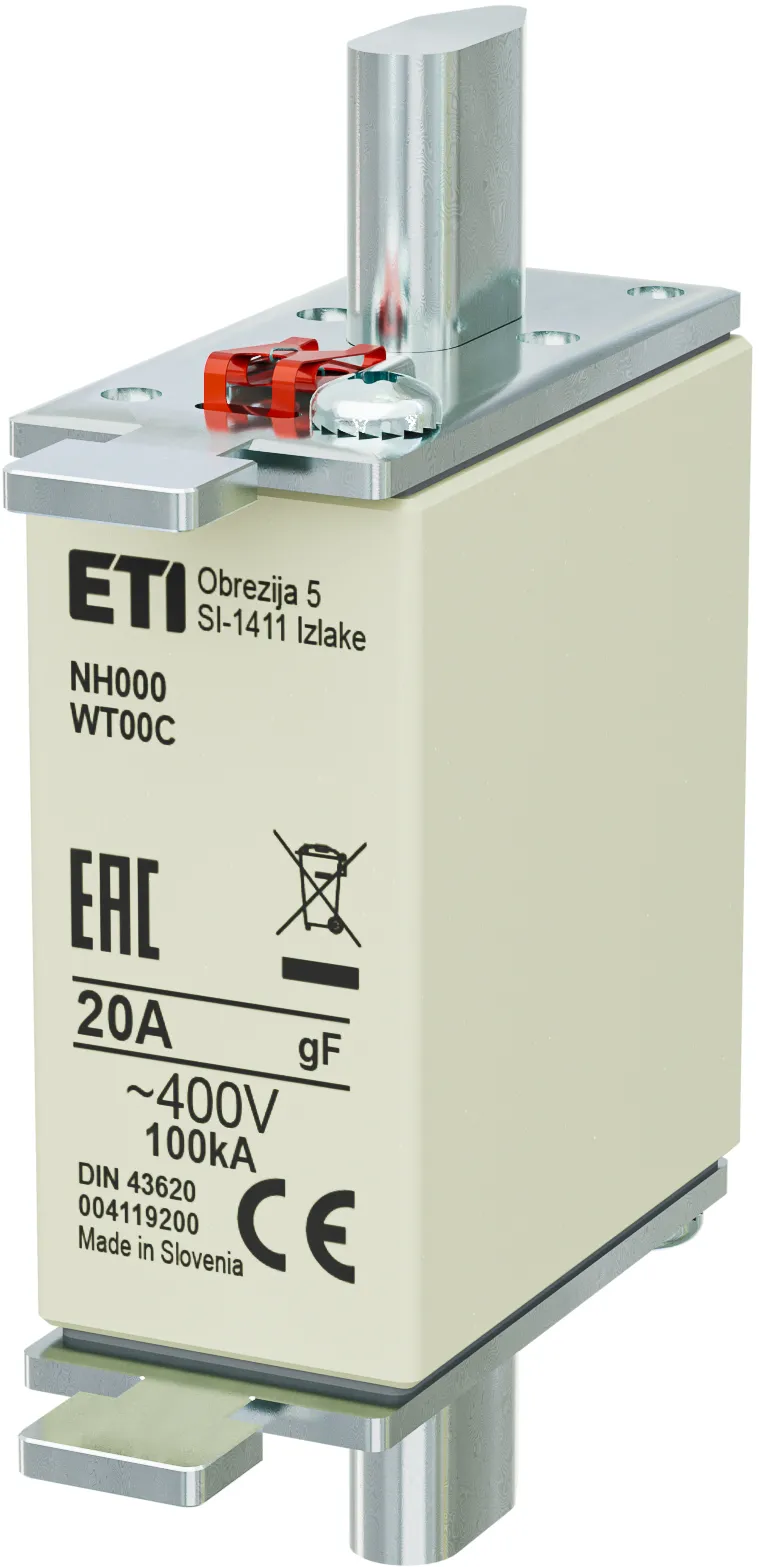 Запобіжник NH000 gF 20A/400V 004119200