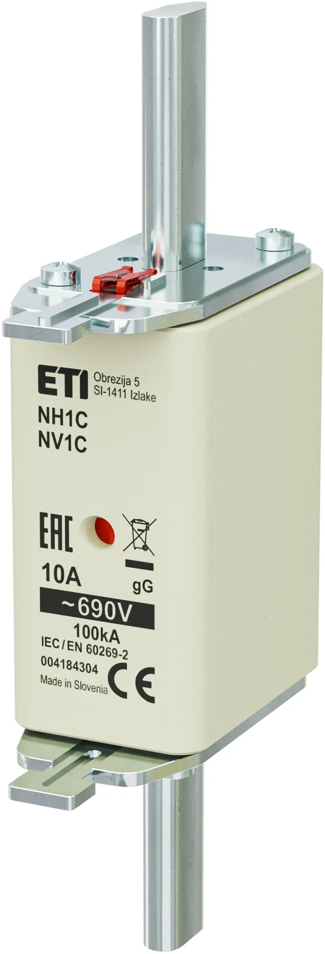 Запобіжник NH1C gG 10A/690V 004184304