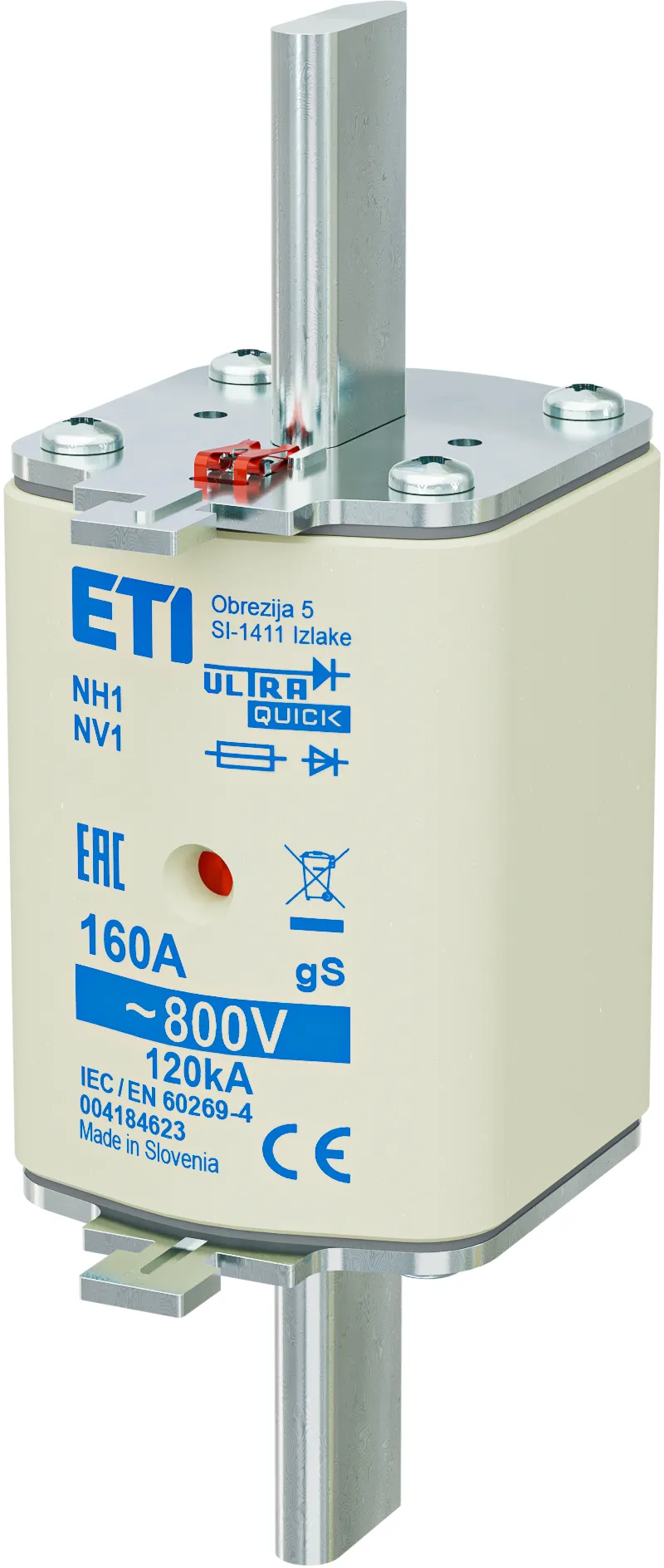 Запобіжник NH1 gS 160A/800V 004184623