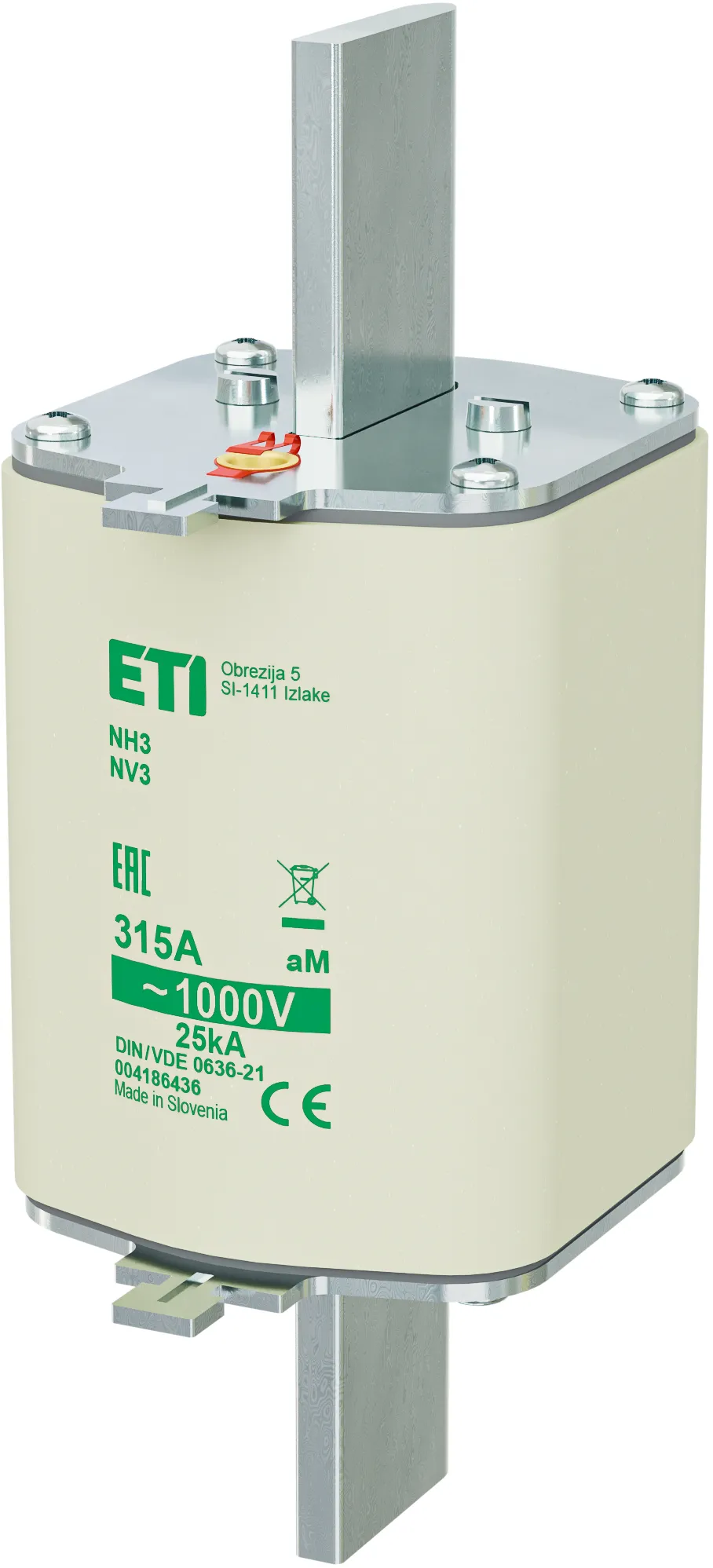 Запобіжник NH3/85 aM 315A/1000V 004186436