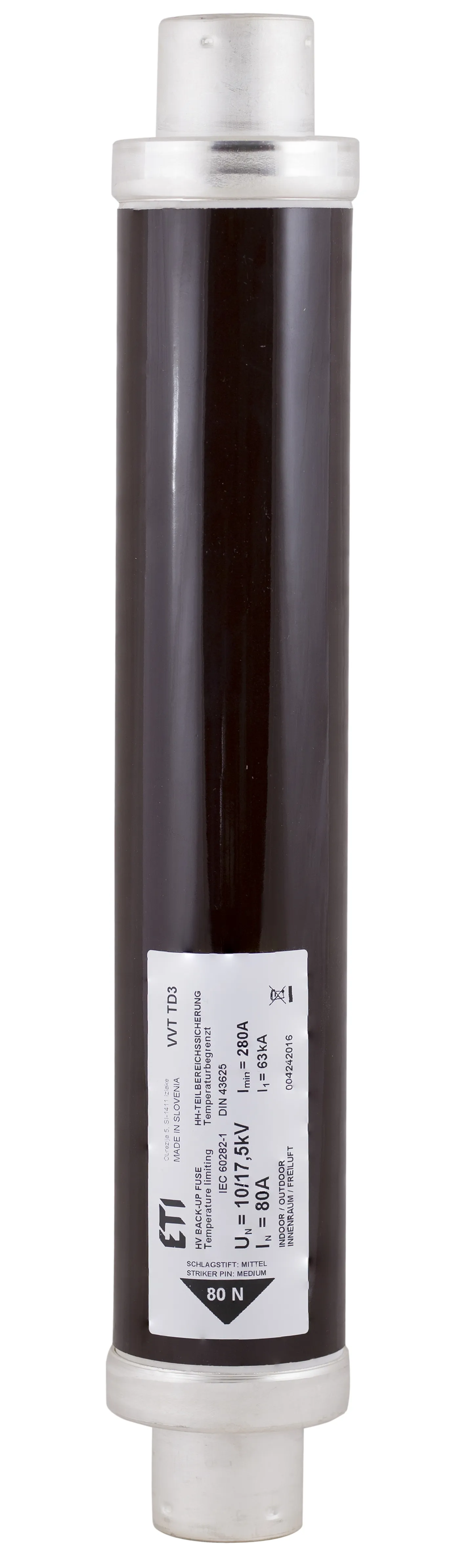 Запобіжник VVA3 17,5kV/4A 004241104