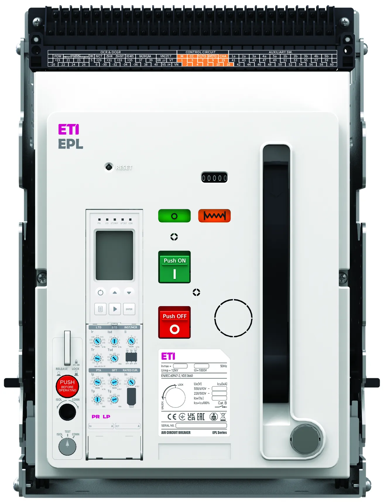 Повітряний вимикач EPL-16 4H AD/M2C2S2/PR-LP 004695712