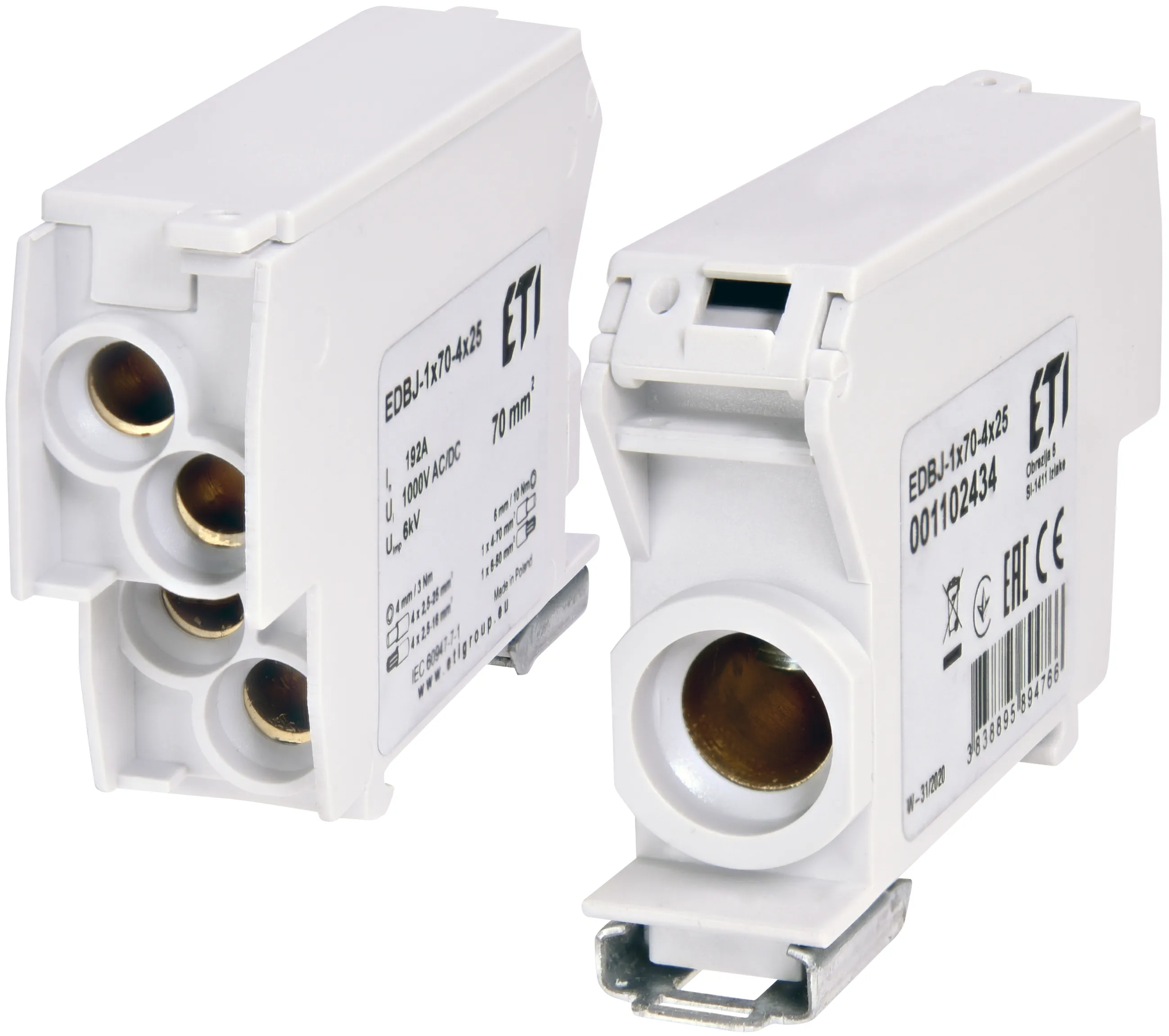 Розподільний блок EDBJ-1x70-4x25 001102434