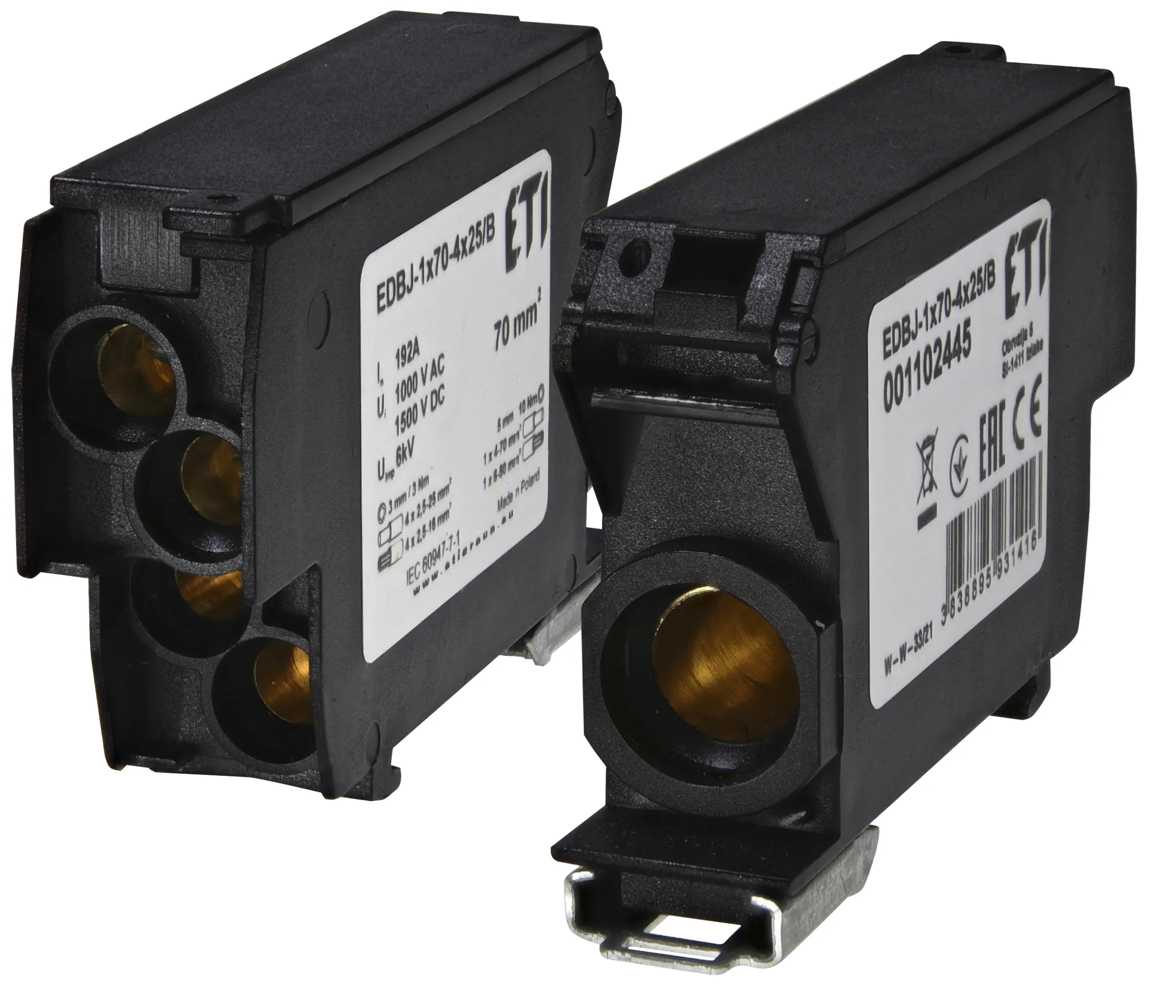 Розподільний блок EDBJ-1x70-4x25/B 001102445