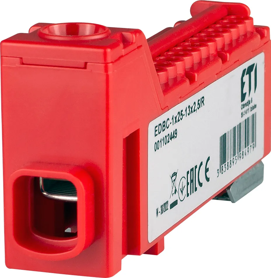 Розподільний блок EDBC-1x25-13x2,5/R 001102449