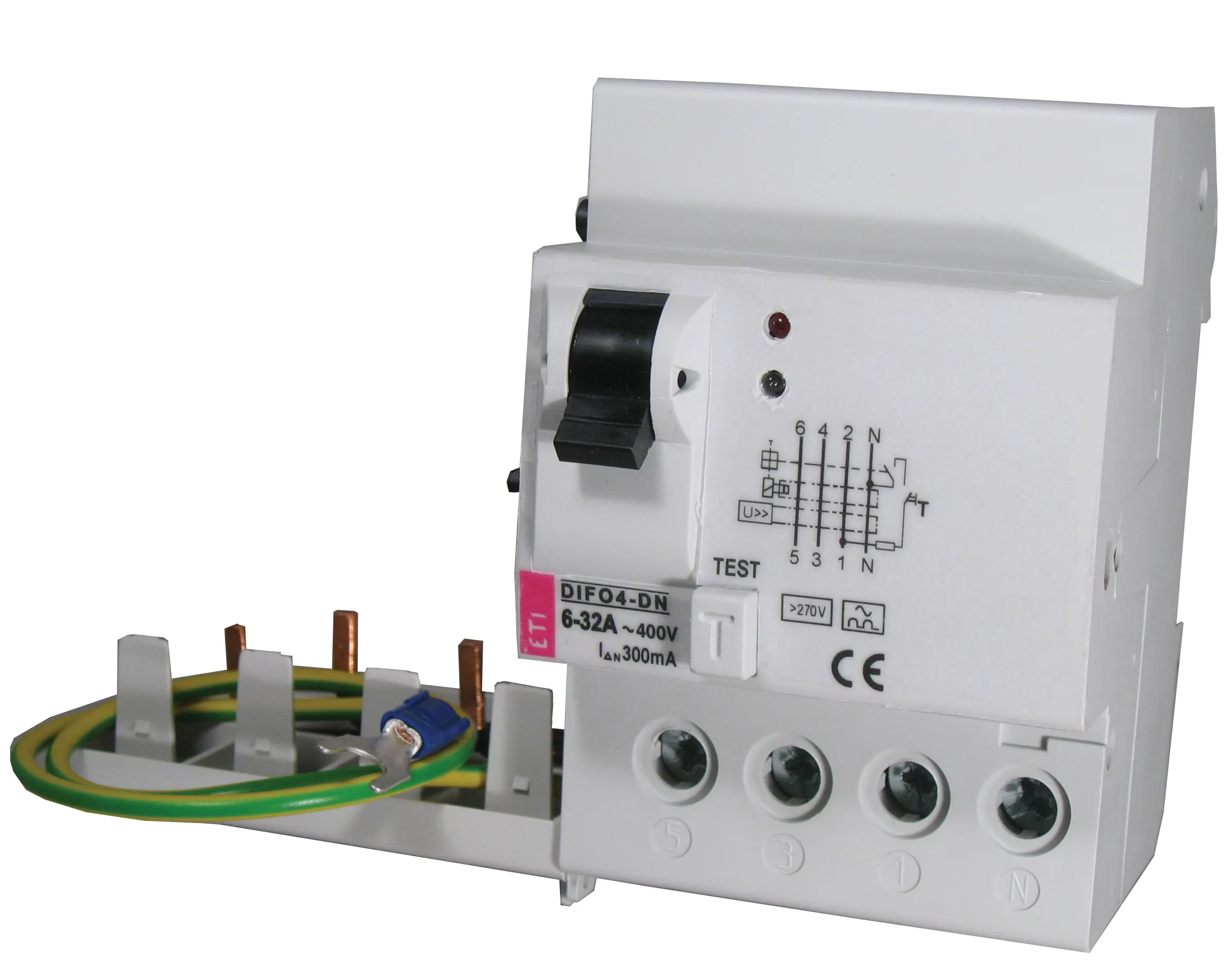 Диф. автом. вимикач (АВДС) * DIFO-4-DN A 6-32/0.03 002058321