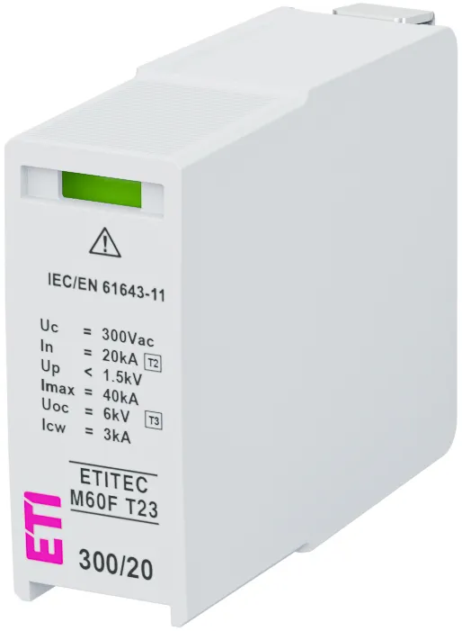 Обмежувач перенапруги MOD.ETITEC M60F T23 300/20 002440864