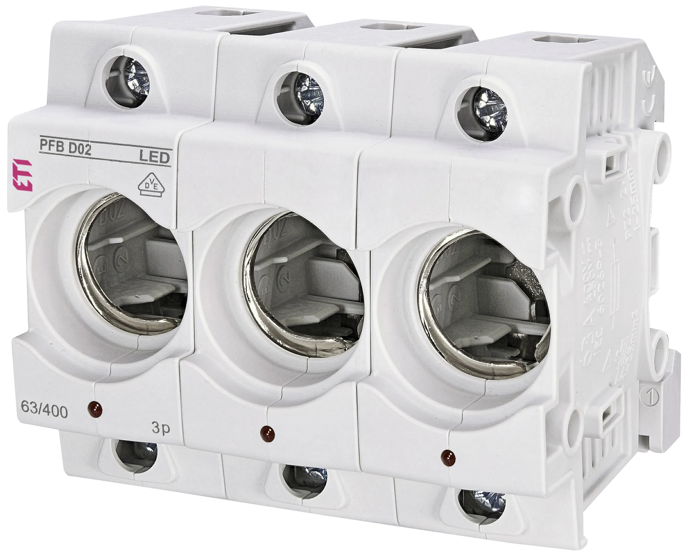 Тримач запобіжника PFB D02 3p LED 002510024
