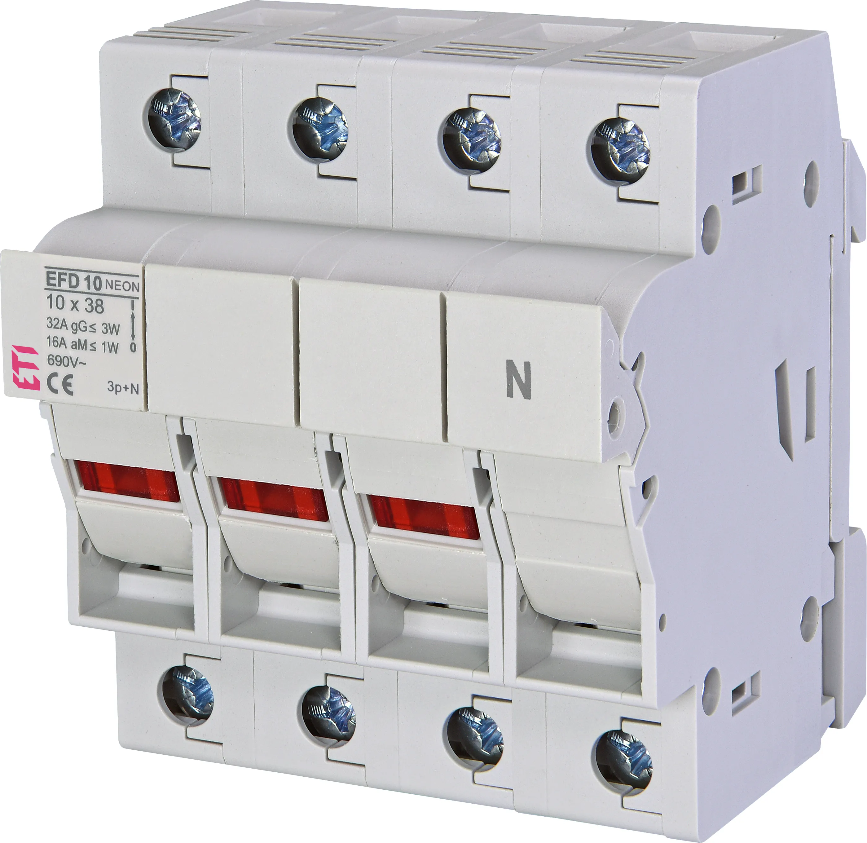 Роз'єднувач запобіжника *EFD 10 3p+N NEON AD 002540325