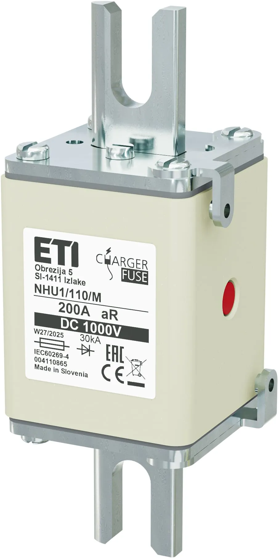 Запобіжник NHU1/110/M aR 200A/1000V DC 004110865