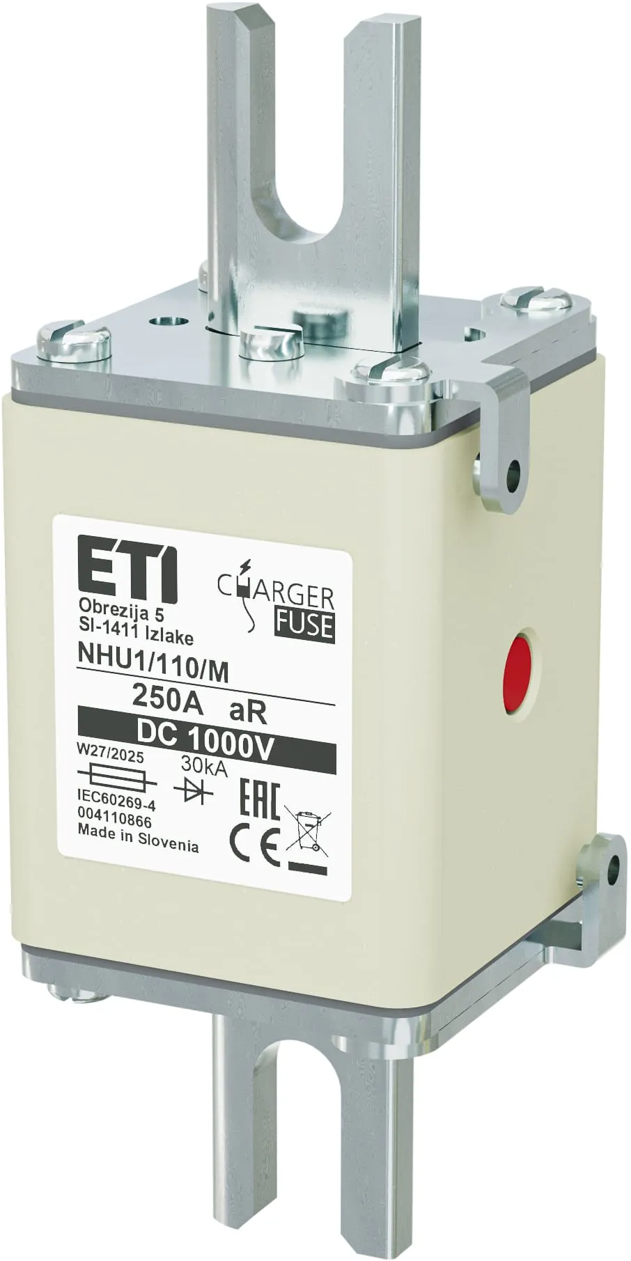 Запобіжник NHU1/110/M aR 250A/1000V DC 004110866