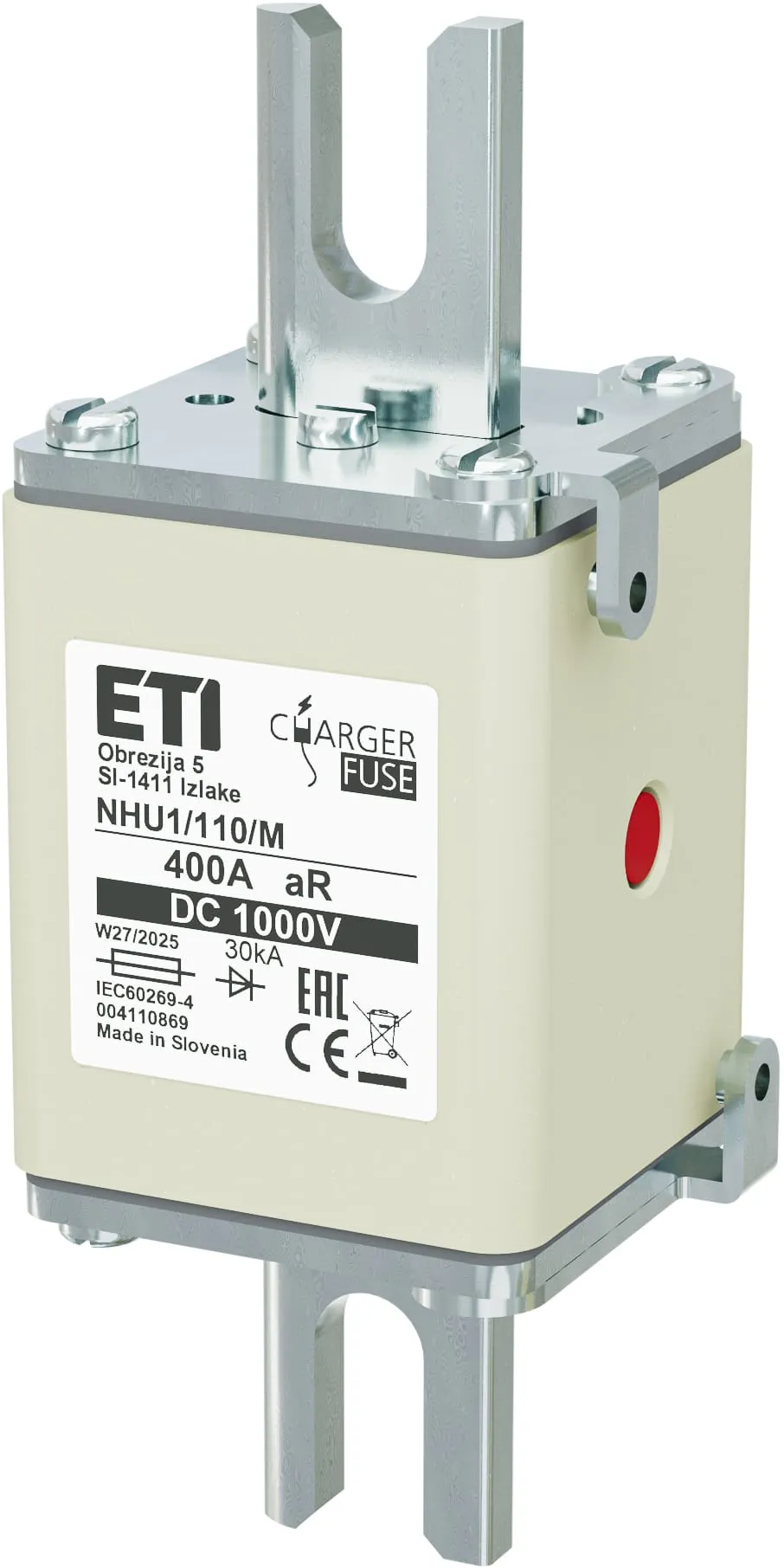 Запобіжник NHU1/110/M aR 400A/1000V DC 004110869