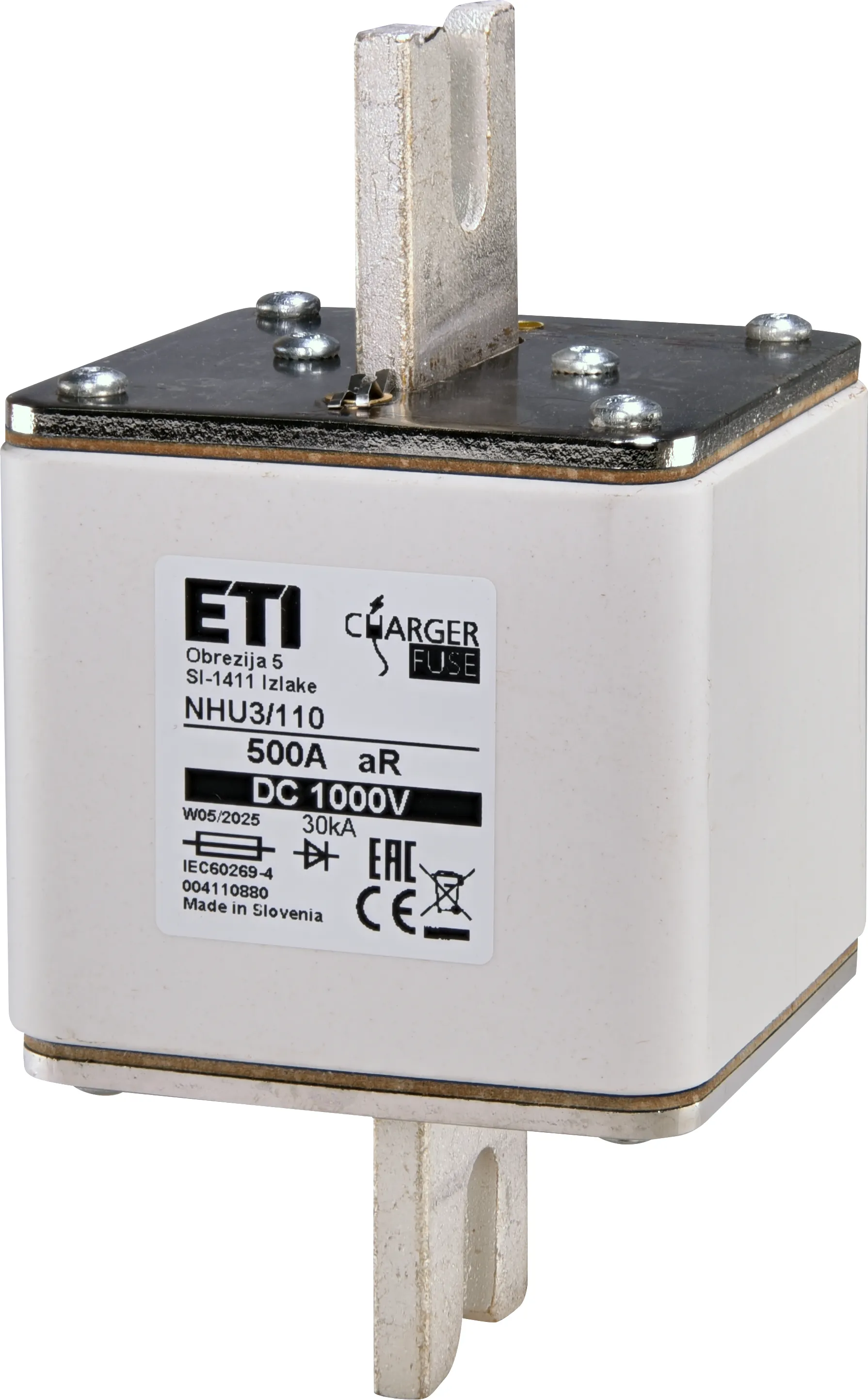 Запобіжник NHU3/110 aR 500A/1000V DC 004110880