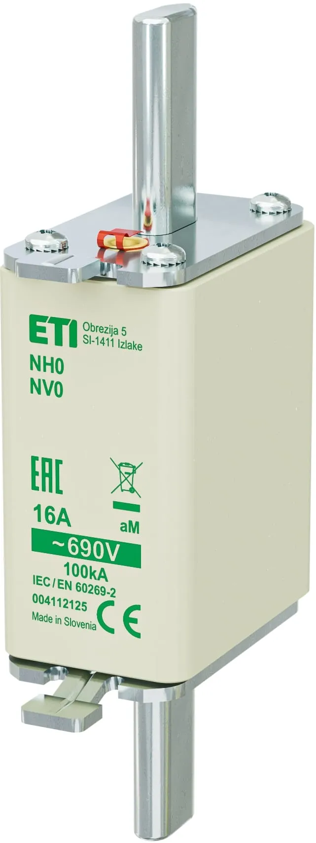 Запобіжник NH0 aM 16A/690V 004112125