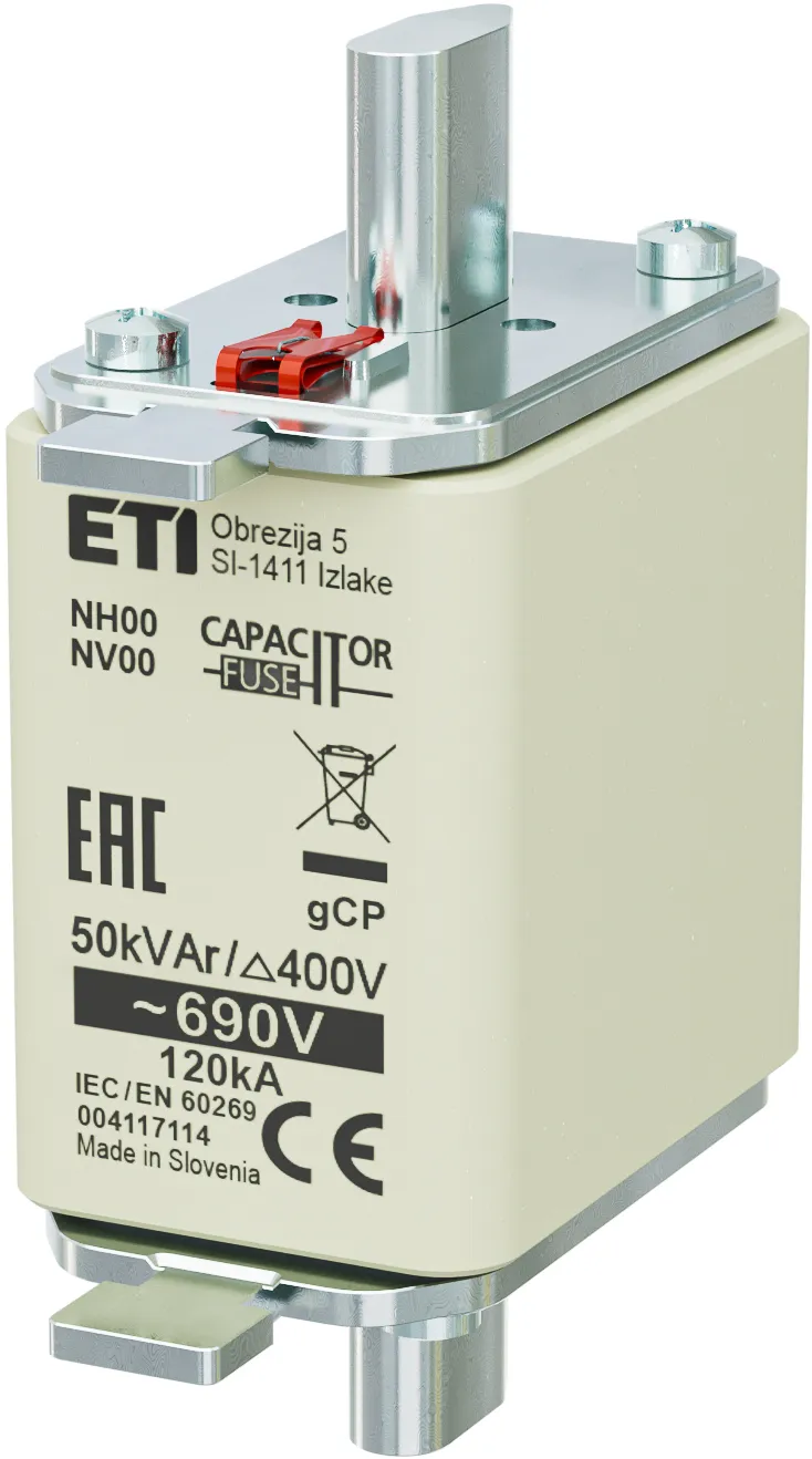 Запобіжник NH00 gCP 50kVAr/690V 004117114