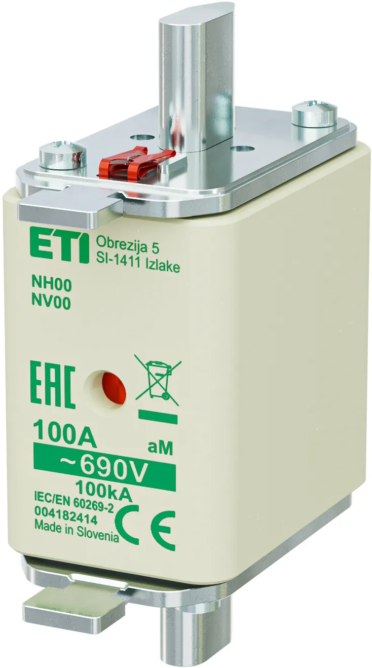Запобіжник NH00 aM 100A/690V 004182414