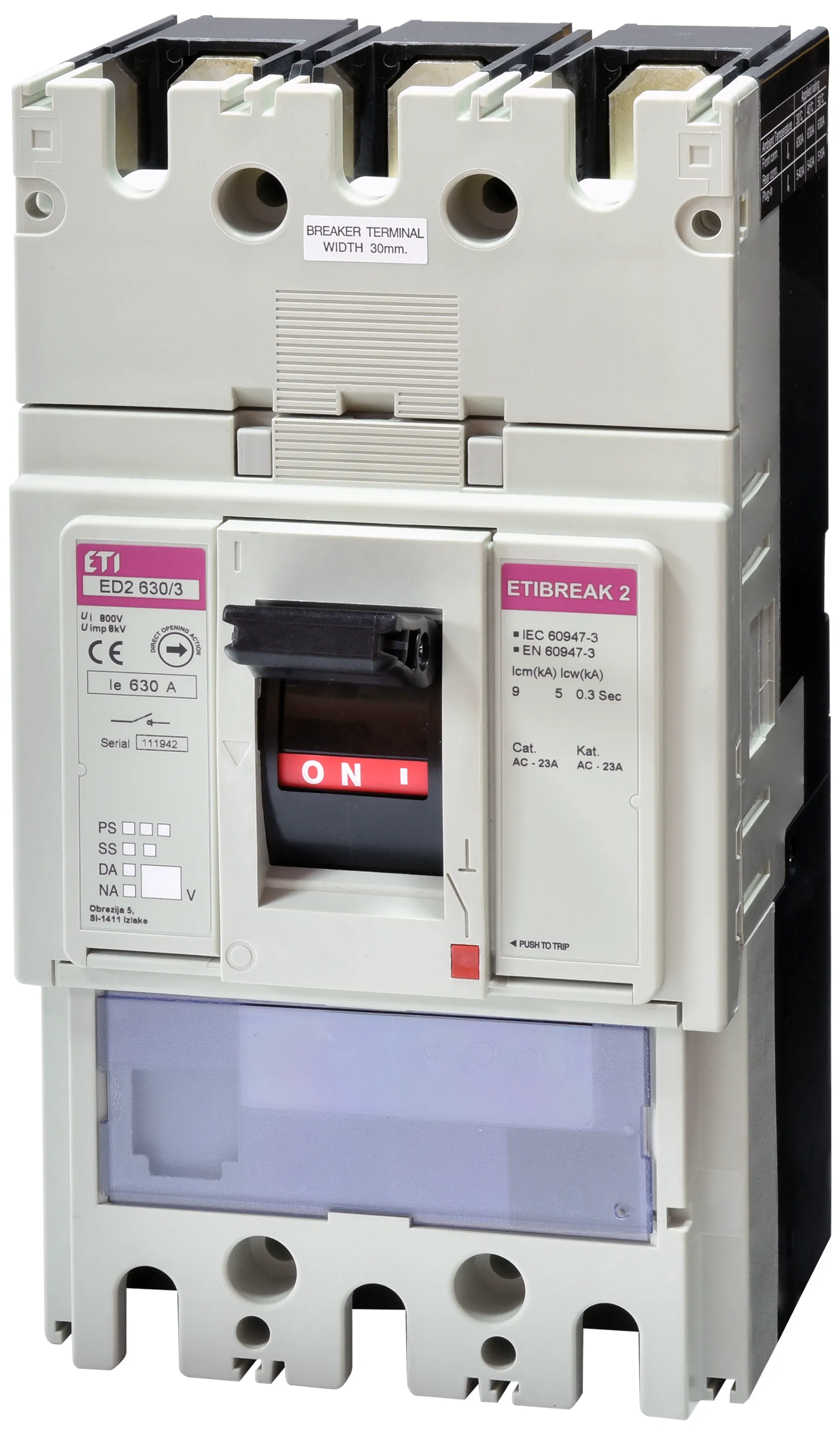 Вимикач навантаження ED2 630/3 004671275